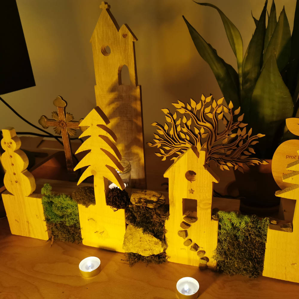 Betlehem z palety: Svetlo tradície v surovom dreve