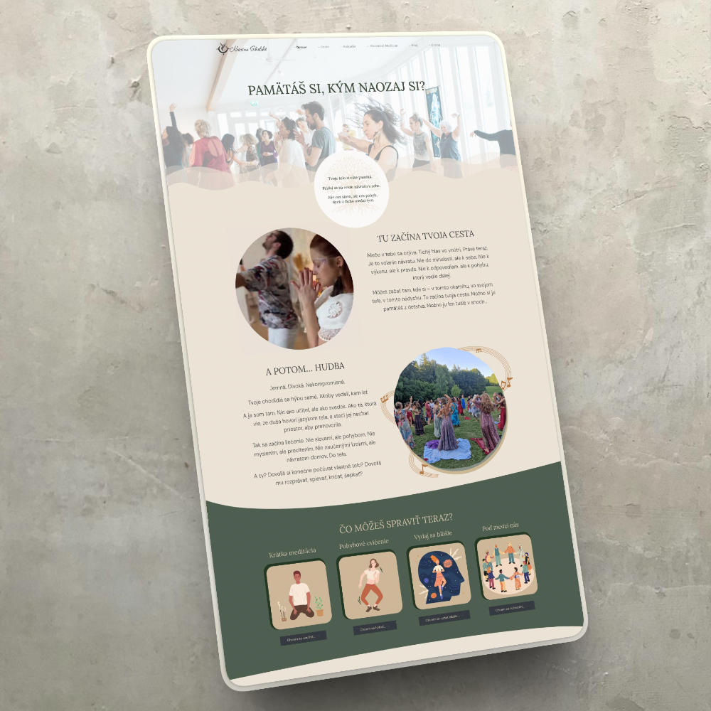 Webová prezentácia: Movement medicine