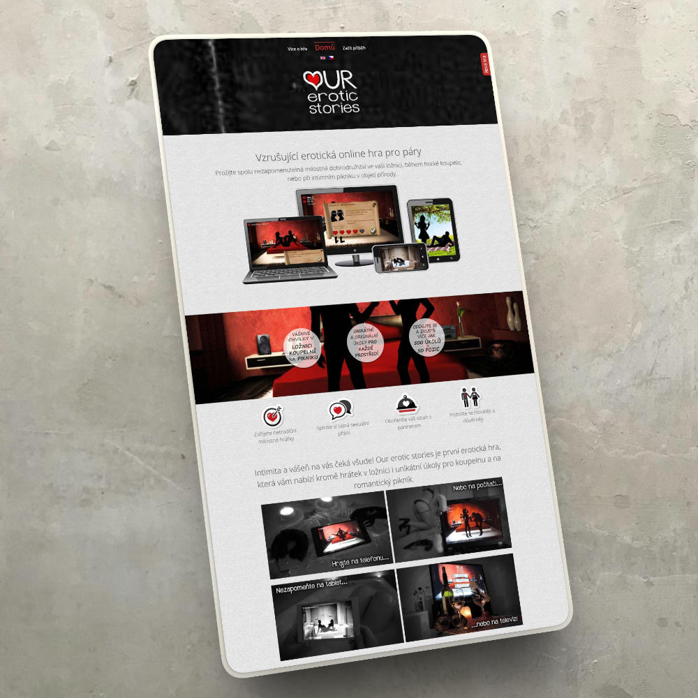 Webová prezentácia: Our Erotic Stories