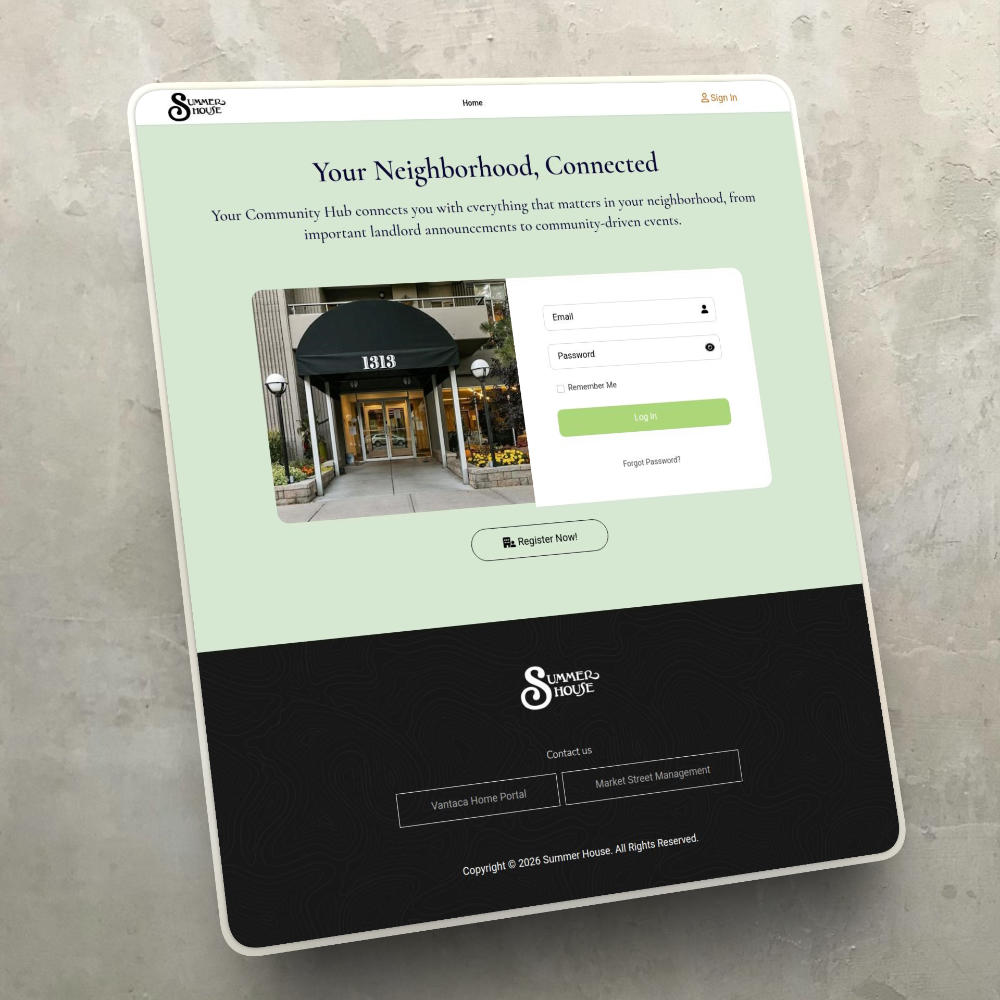 Webová prezentácia: Summer House